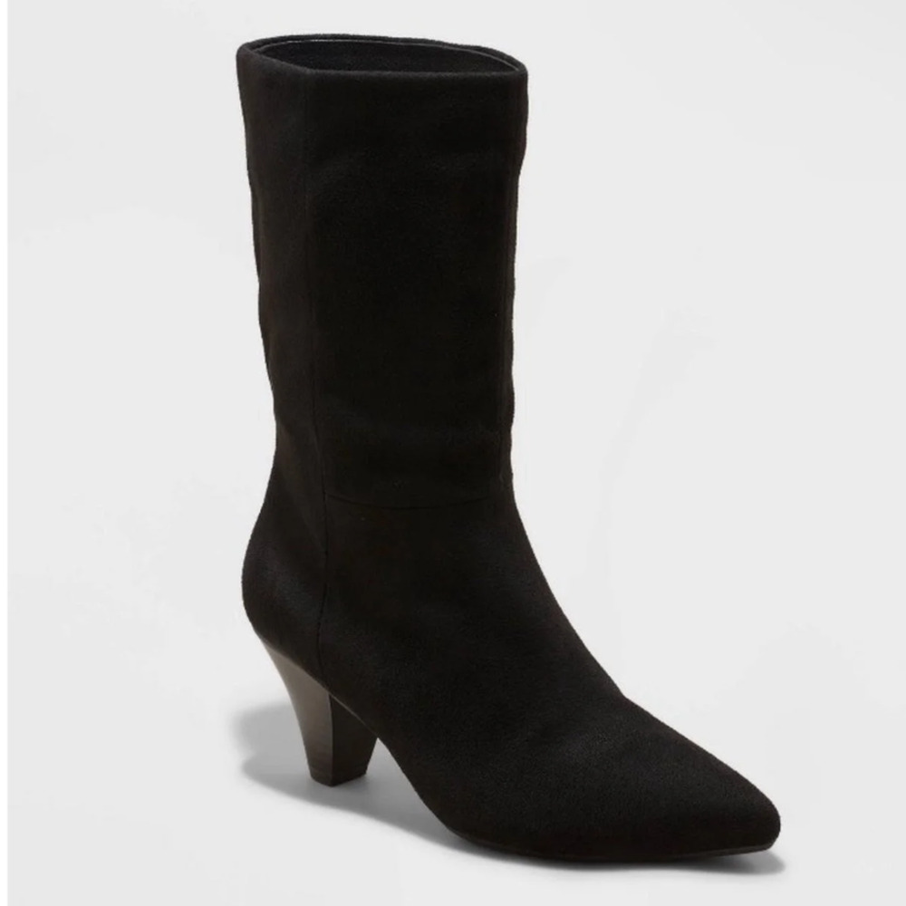 Universal Thread Women's Ada Ankle Dress Boots - Black Size 6.5
